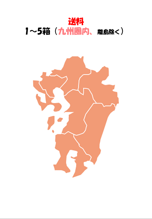 送料【九州圏内、離島除く】1～5箱